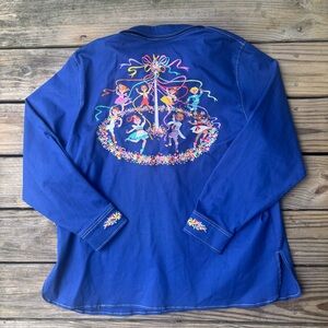 Bob Mackie Wearable Art Maypole Shirt